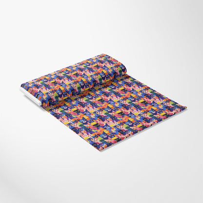 Cat Patchwork Pattern 15 Quilting Cotton Fabric