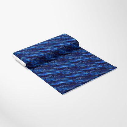 Royal Blue and Gold Agate Pattern 19 Quilting Cotton Fabric