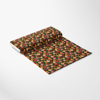 Realistic Flower Patch Pattern 6 Quilting Cotton Fabric