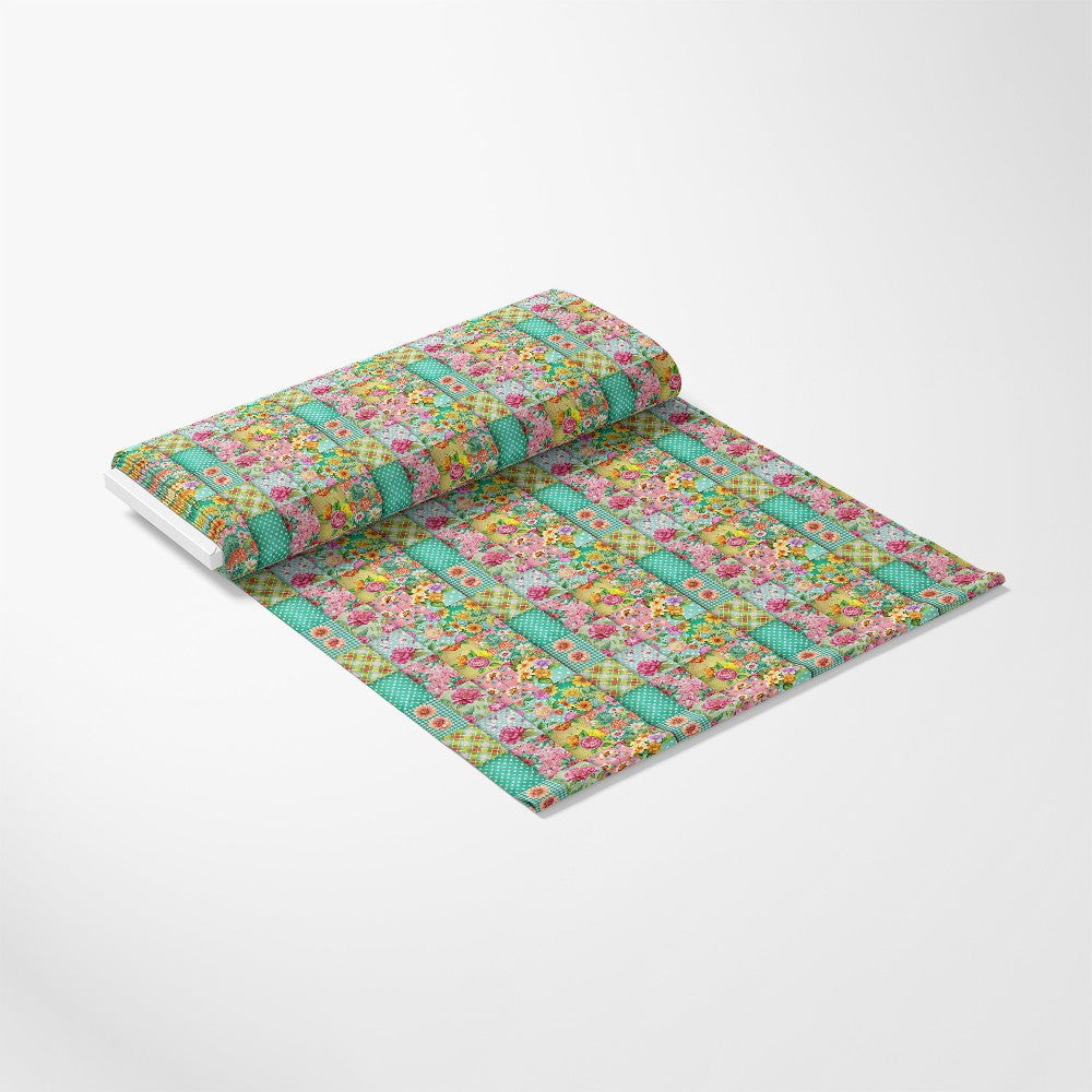 Spring Patchwork Pattern 8 Quilting Cotton Fabric