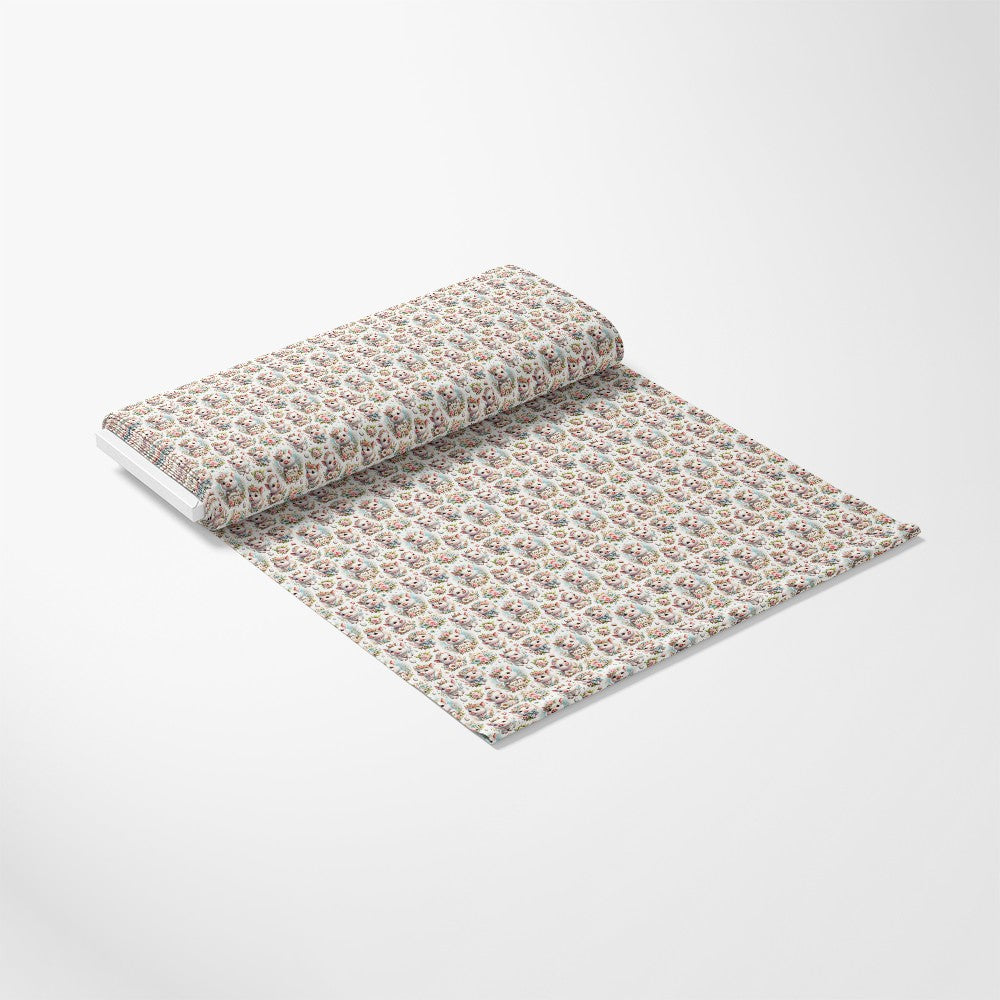 Spring Piglet Joy Pattern 1 Quilting Cotton Fabric