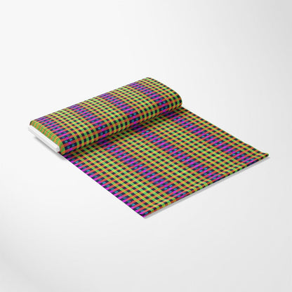 Neon Gingham Pattern 1 Quilting Cotton Fabric