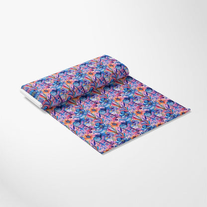 Vibrant Abstract Floral Art Pattern 6 Quilting Cotton Fabric