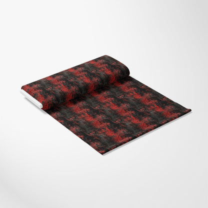 Red and Black Grunge Pattern 1 Quilting Cotton Fabric