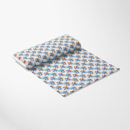 Watercolor Fish Pattern 10 Quilting Cotton Fabric