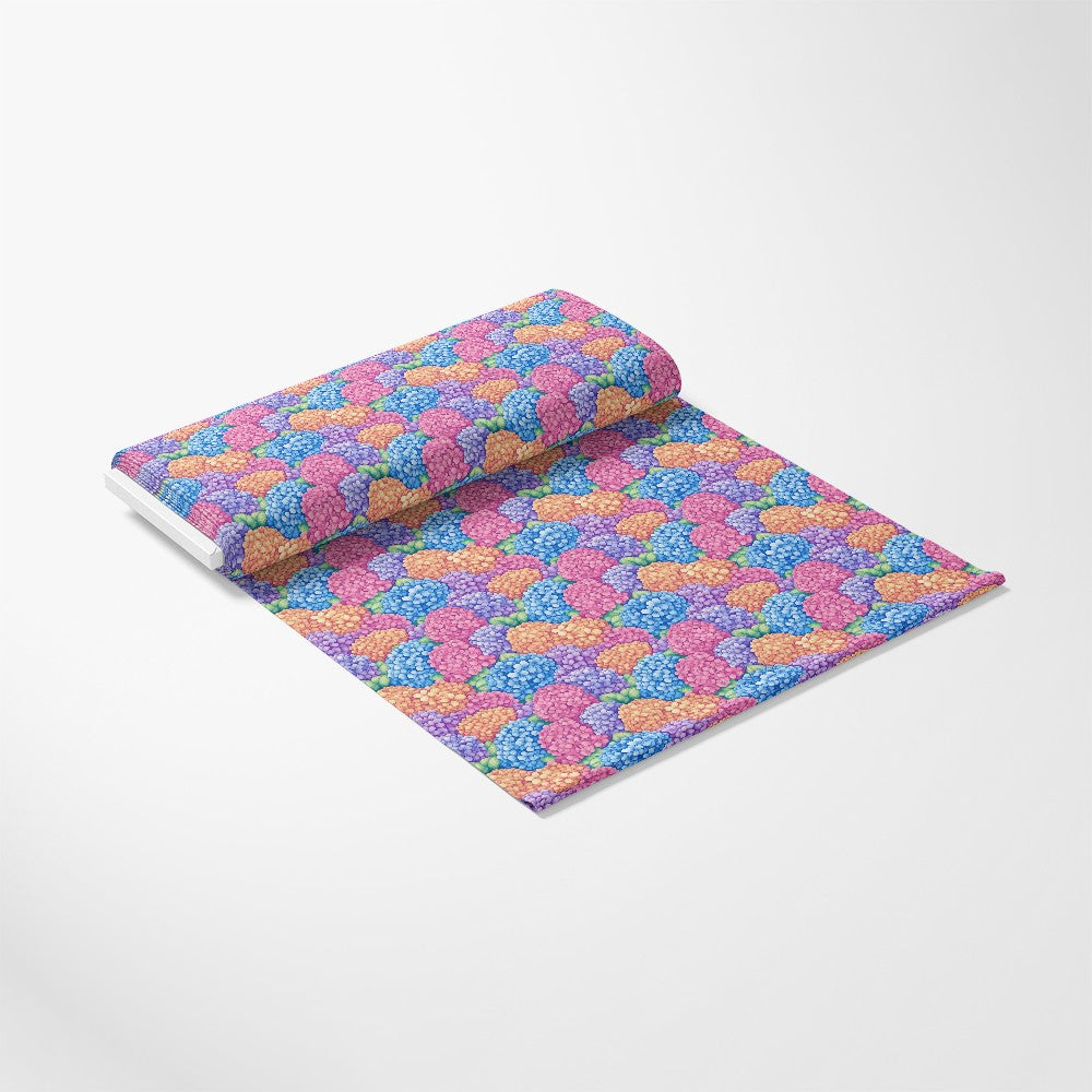 Colorful Hydrangeas Pattern 5 Quilting Cotton Fabric