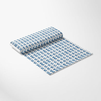 Vintage Farmhouse Blue Pattern 20 Quilting Cotton Fabric