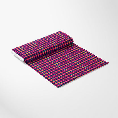 Neon Gingham Pattern 11 Quilting Cotton Fabric