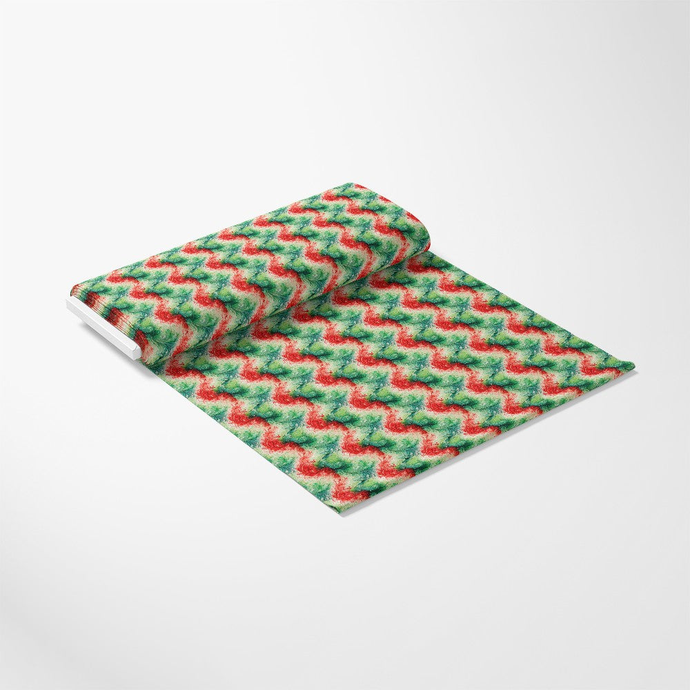 Watercolor Christmas Swirls Pattern 9 Quilting Cotton Fabric