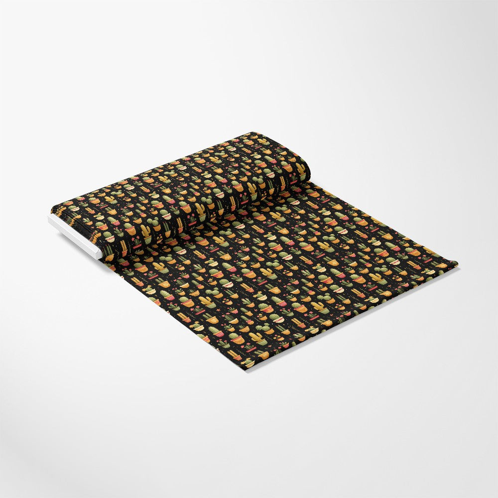 Retro Cactus Pattern 8 Quilting Cotton Fabric
