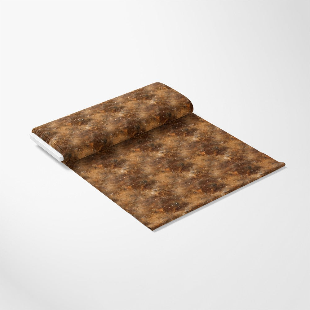 Brown Painted Galaxy Pattern 4 Quilting Cotton Fabric