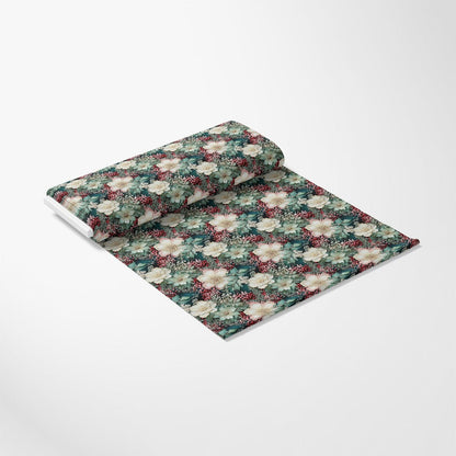 Christmas Florals Pattern 10 Quilting Cotton Fabric