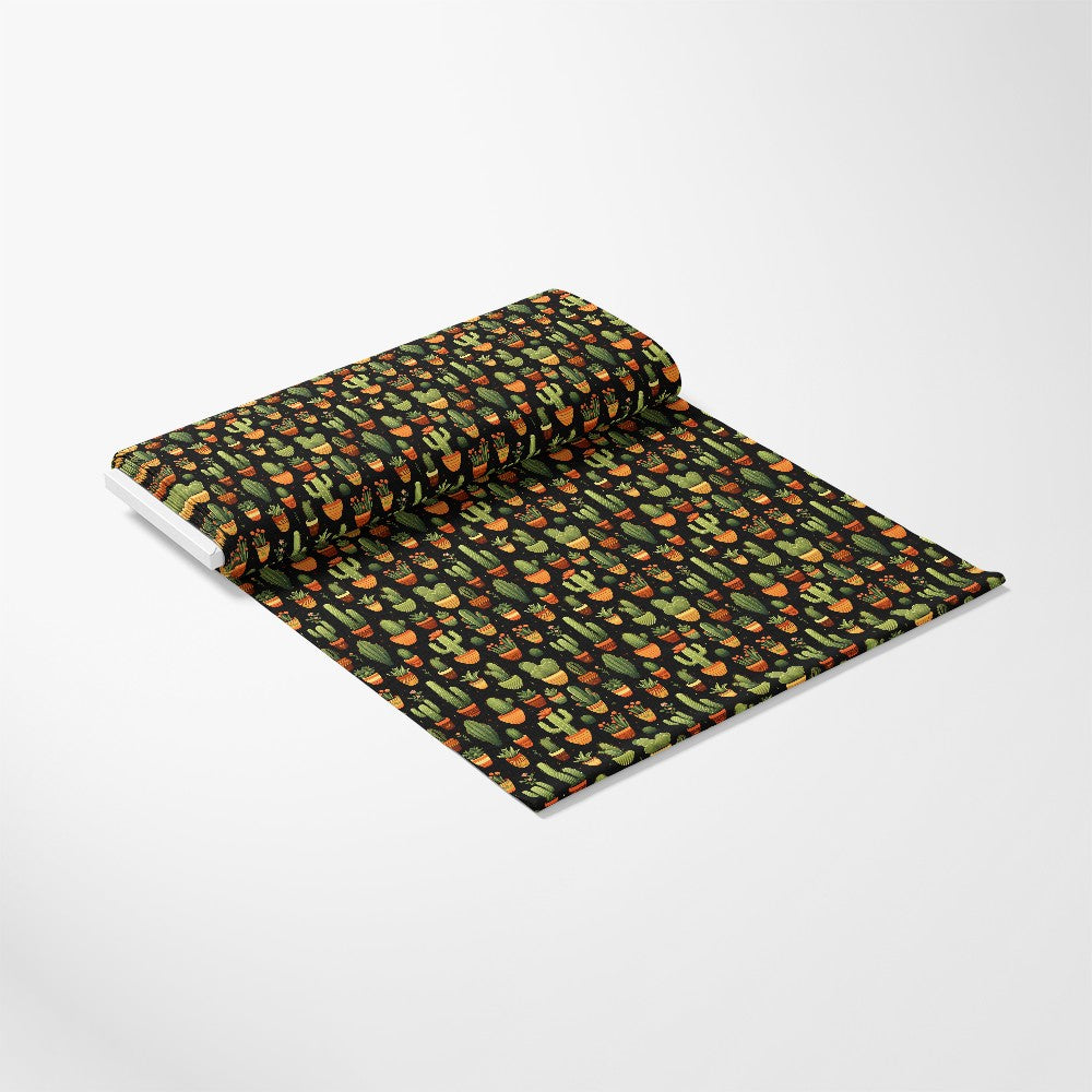 Retro Cactus Pattern 1 Quilting Cotton Fabric