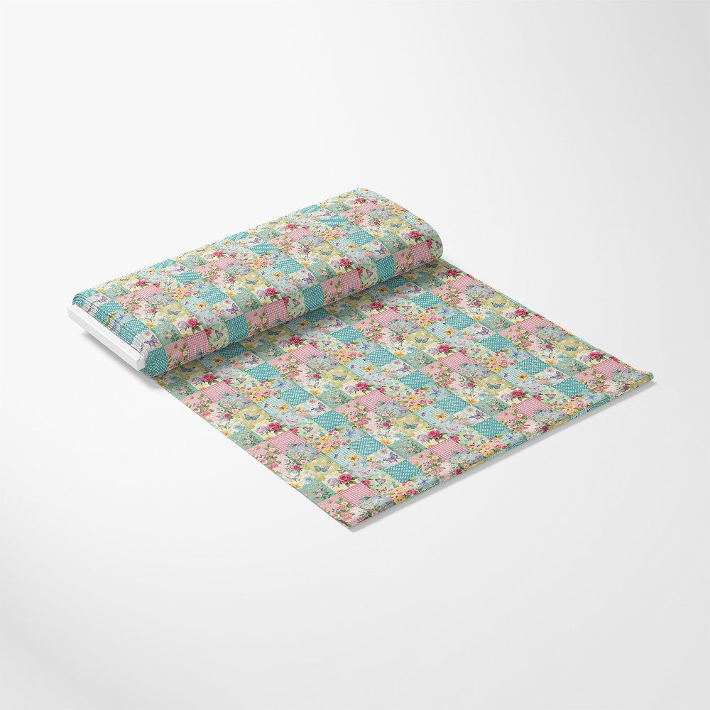 Spring Patchwork Pattern 10 Quilting Cotton Fabric