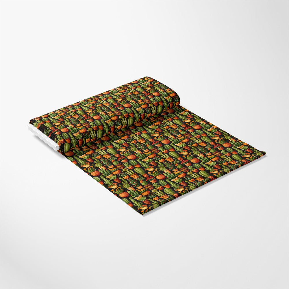 Retro Cactus Pattern 7 Quilting Cotton Fabric