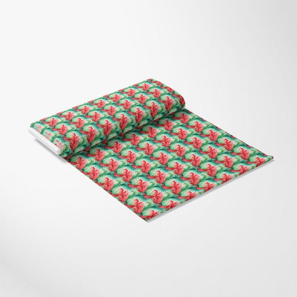 Watercolor Christmas Swirls Pattern 6 Quilting Cotton Fabric