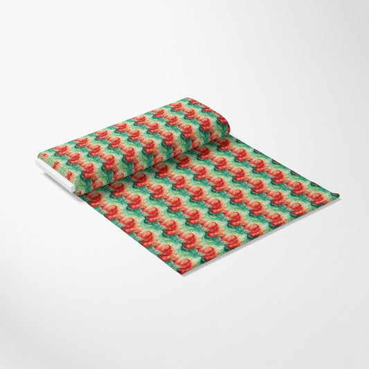 Watercolor Christmas Swirls Pattern 2 Quilting Cotton Fabric