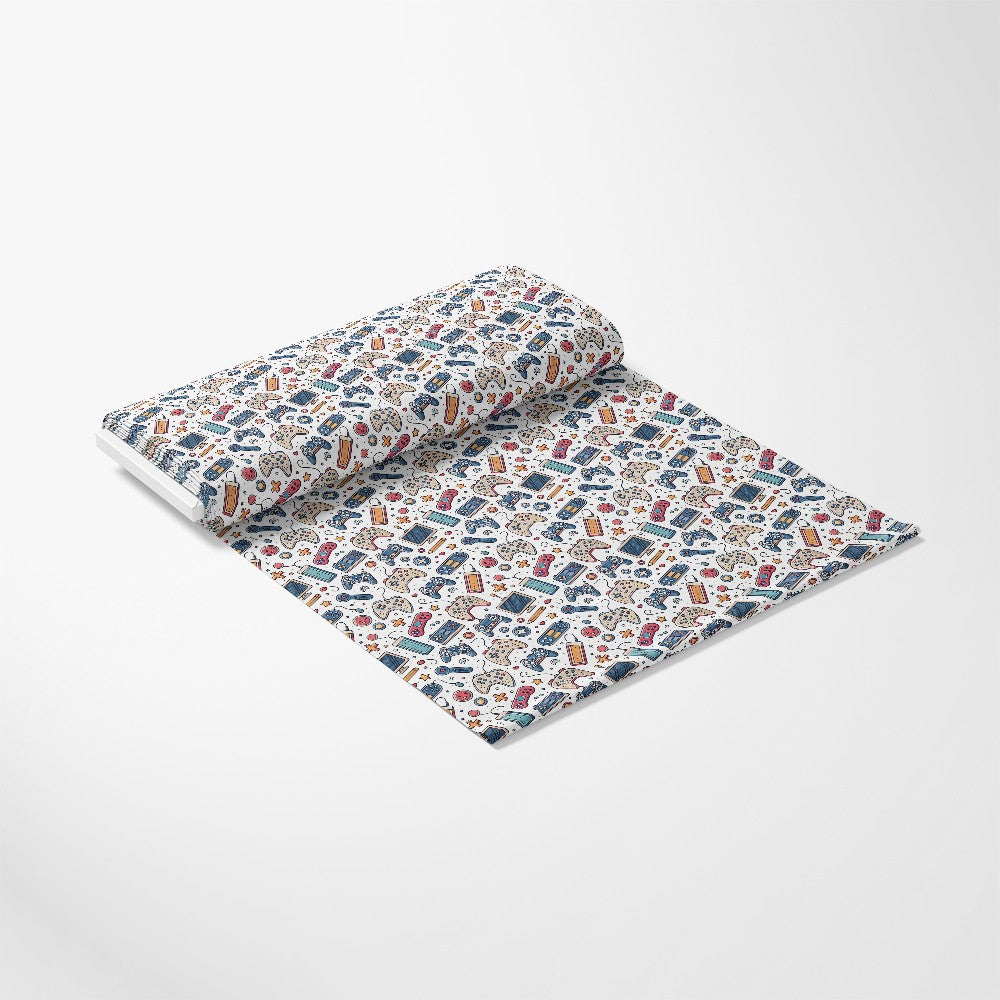 Modern Gamer Controllers Pattern 4 Quilting Cotton Fabric