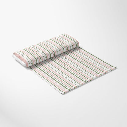 Sweet Pink Christmas Pattern 4 Quilting Cotton Fabric