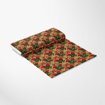 Red Green Gold Christmas Pattern 13 Quilting Cotton Fabric