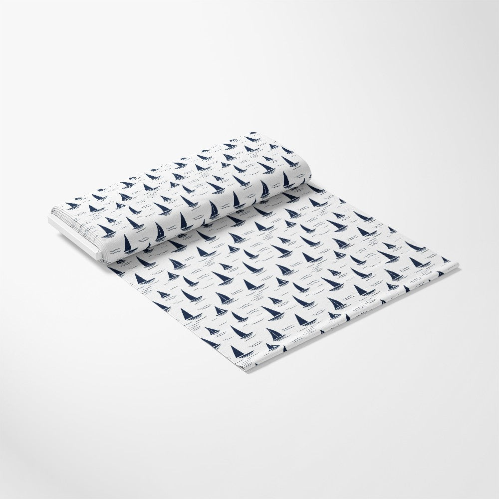 Blue Sailboat Pattern 6 Quilting Cotton Fabric