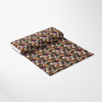 Realistic Flower Patch Pattern 20 Quilting Cotton Fabric