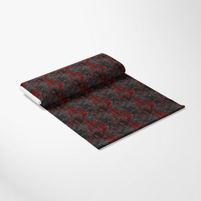 Red and Black Grunge Pattern 4 Quilting Cotton Fabric