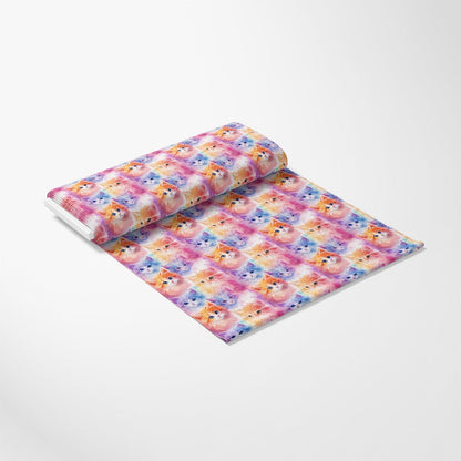 Colorful Packed Kittens Pattern 2 Quilting Cotton Fabric