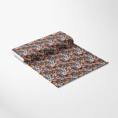 Realistic Flower Patch Pattern 5 Quilting Cotton Fabric