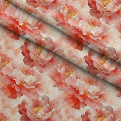 Peach Petal Glow Pattern 11 Minky Fabric