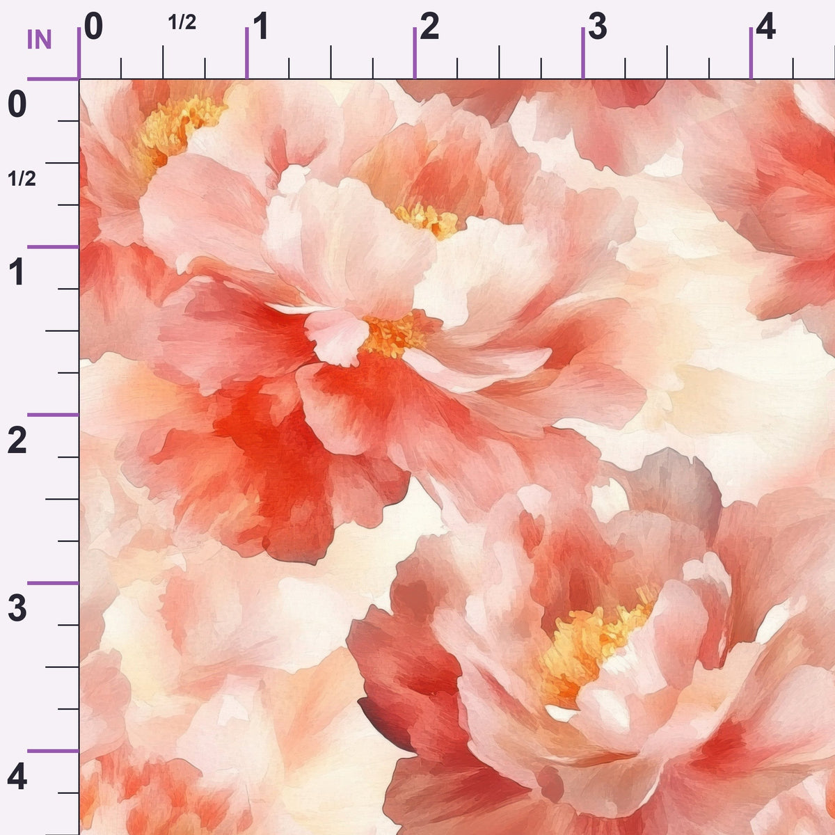 Peach Petal Glow Pattern 11 Minky Fabric