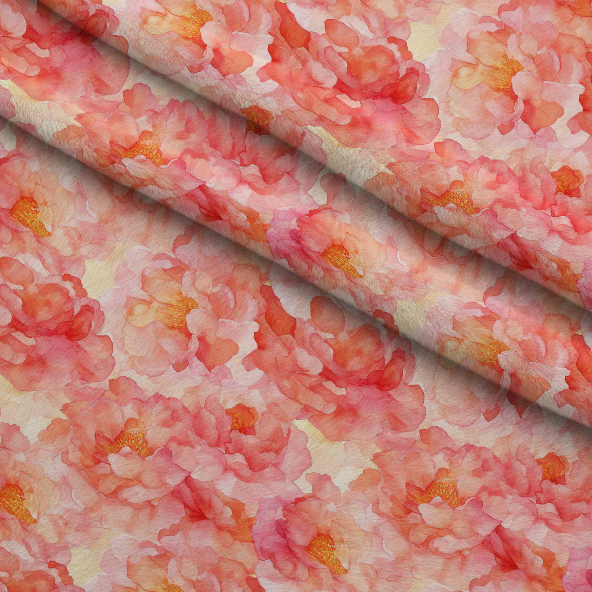 Peach Petal Glow Pattern 12 Minky Fabric