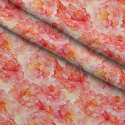 Peach Petal Glow Pattern 12 Minky Fabric