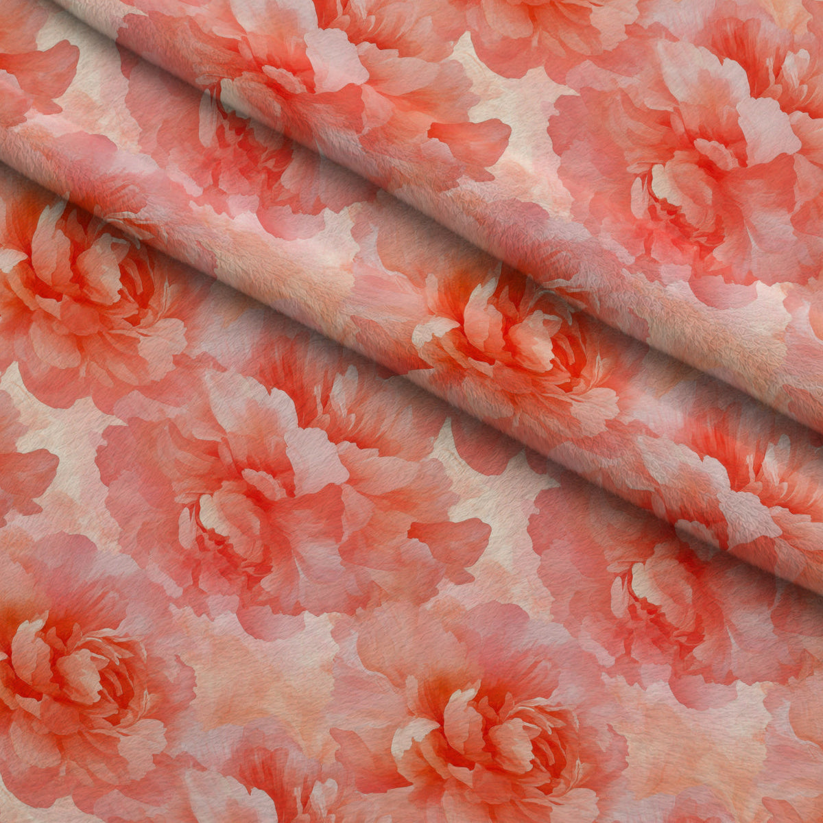 Peach Petal Glow Pattern 2 Minky Fabric