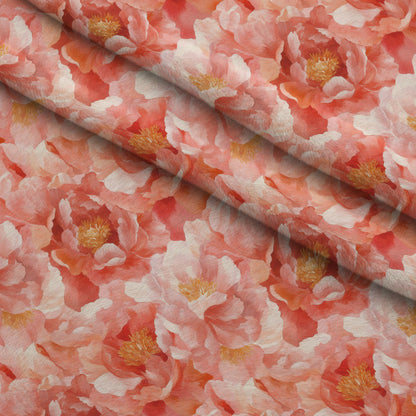 Peach Petal Glow Pattern 4 Minky Fabric