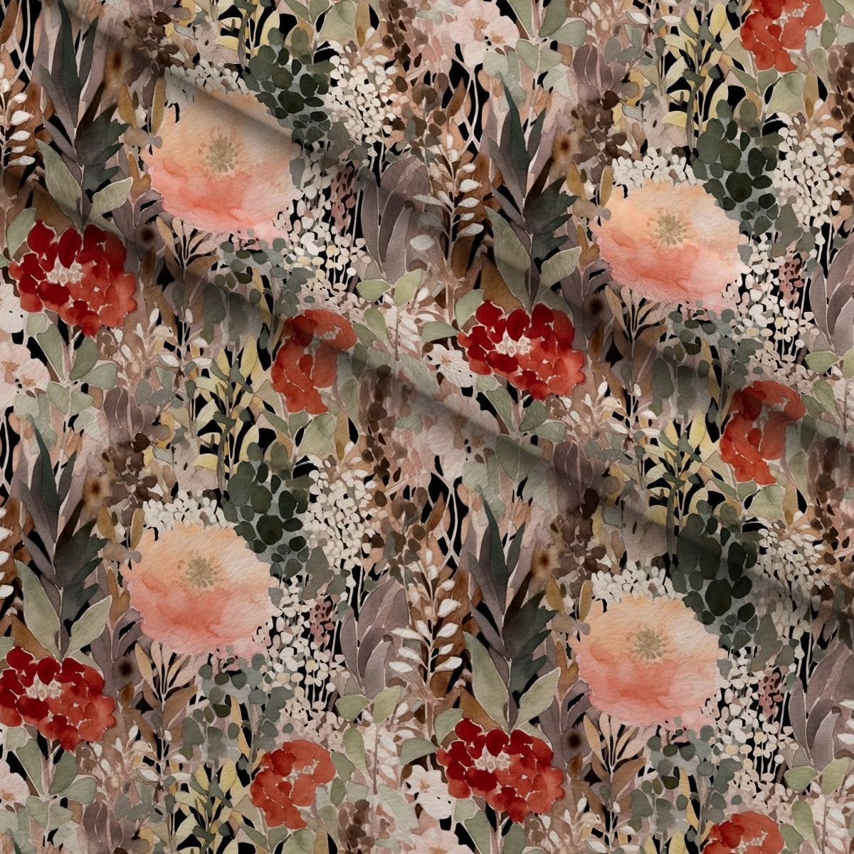 Peach Petal Wash Pattern 1 Minky Fabric
