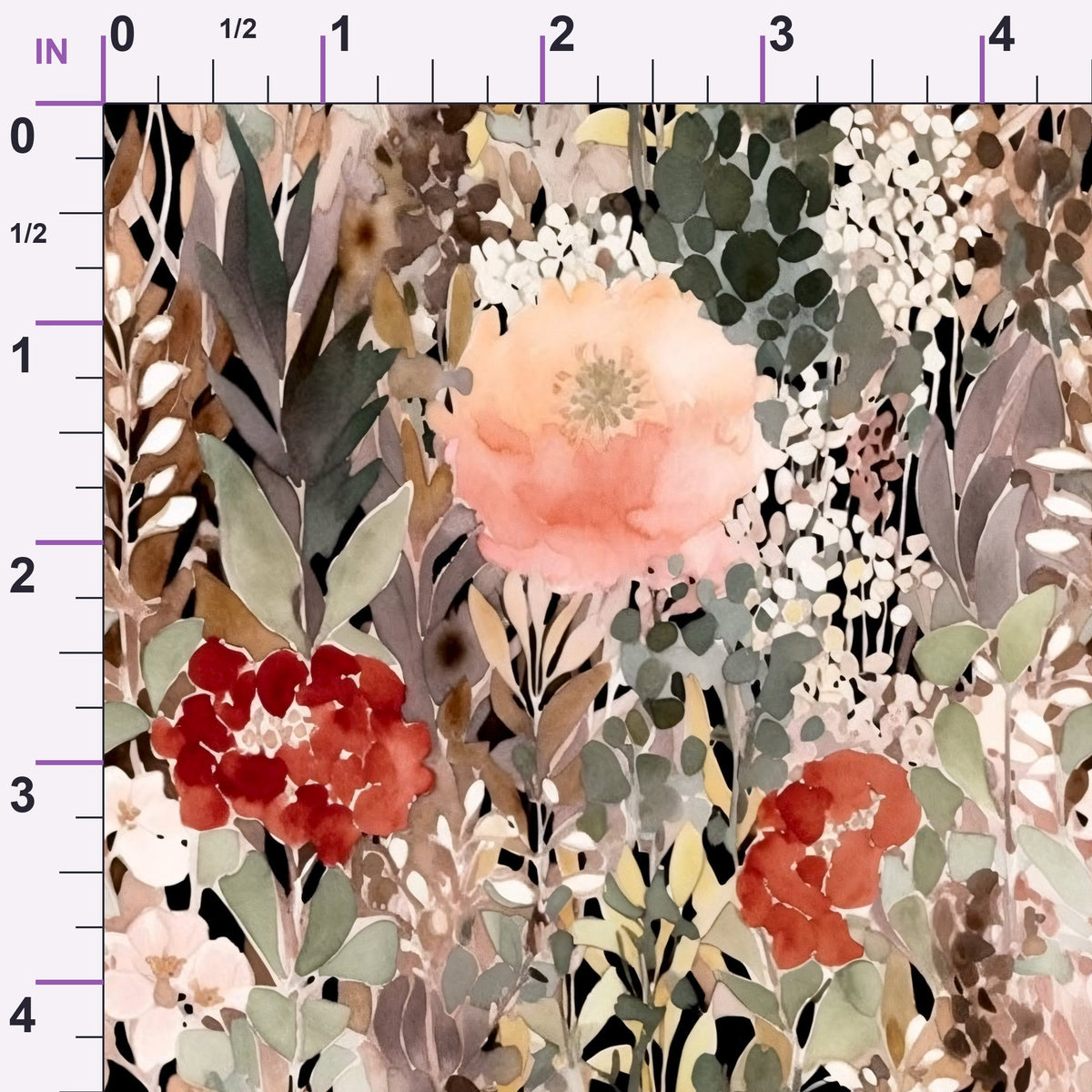 Peach Petal Wash Pattern 1 Minky Fabric