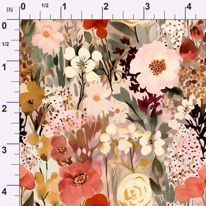 Peach Petal Wash Pattern 11 Minky Fabric