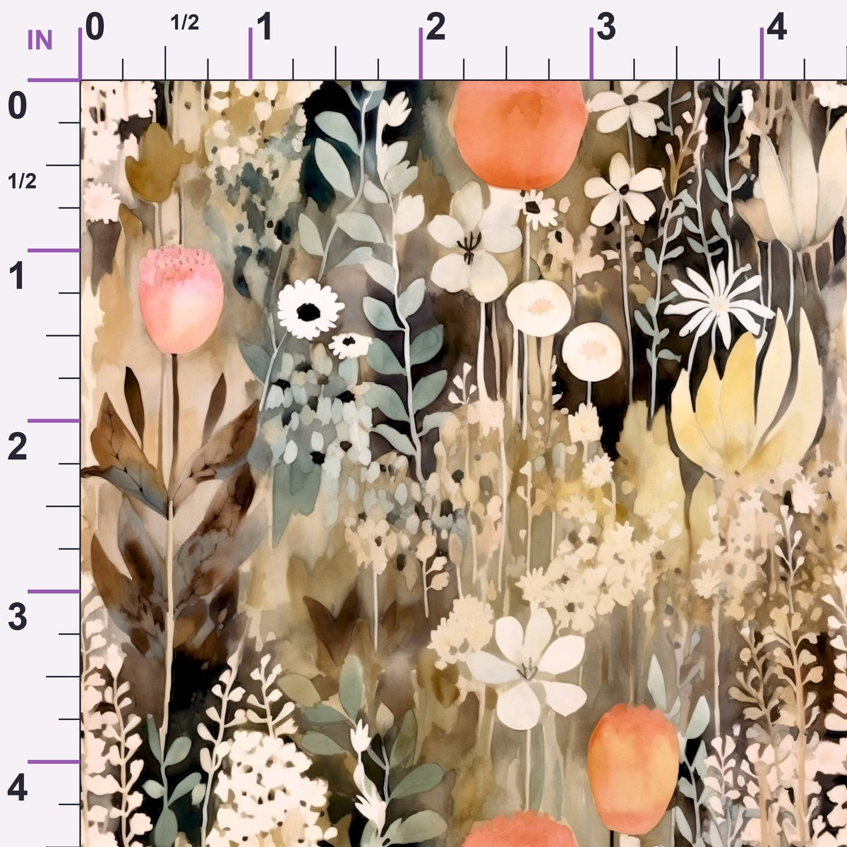 Peach Petal Wash Pattern 13 Minky Fabric