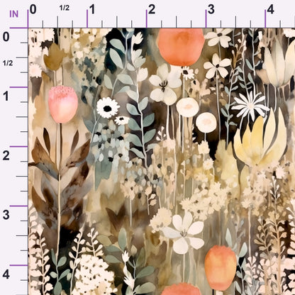 Peach Petal Wash Pattern 13 Minky Fabric