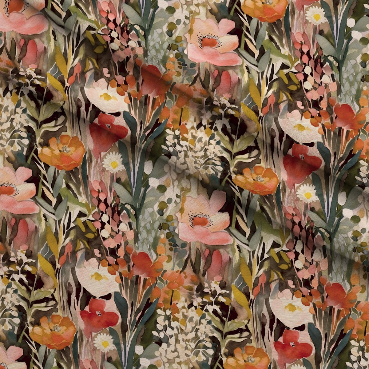 Peach Petal Wash Pattern 14 Minky Fabric