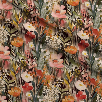 Peach Petal Wash Pattern 14 Minky Fabric