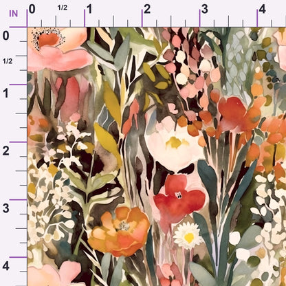 Peach Petal Wash Pattern 14 Minky Fabric