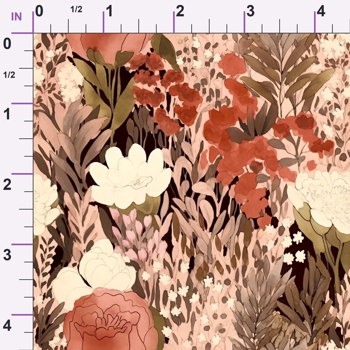 Peach Petal Wash Pattern 15 Minky Fabric
