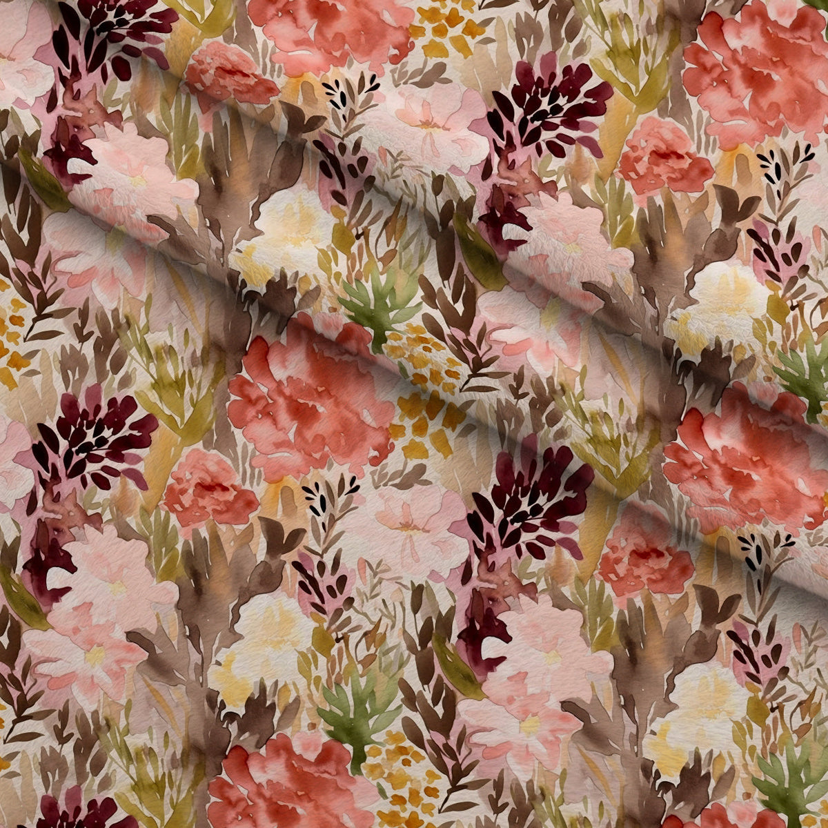 Peach Petal Wash Pattern 16 Minky Fabric