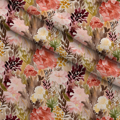 Peach Petal Wash Pattern 16 Minky Fabric