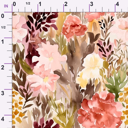 Peach Petal Wash Pattern 16 Minky Fabric