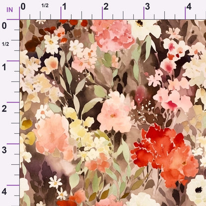Peach Petal Wash Pattern 17 Minky Fabric