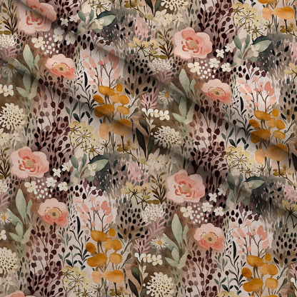 Peach Petal Wash Pattern 18 Minky Fabric