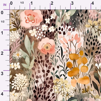 Peach Petal Wash Pattern 18 Minky Fabric